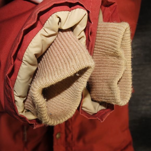 Vintage Trailwise Berkeley CA Mens Puffer Down Jacket Size Medium Rust-Orange - Picture 7 of 13